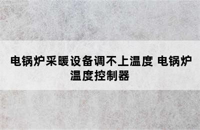 电锅炉采暖设备调不上温度 电锅炉温度控制器